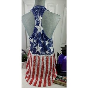luna chic Sweaters - Stars & Stripes Sweater Racerback Tank Top luna chic Sweaters - Stars & Stripes Sweater Racerback Tank Top